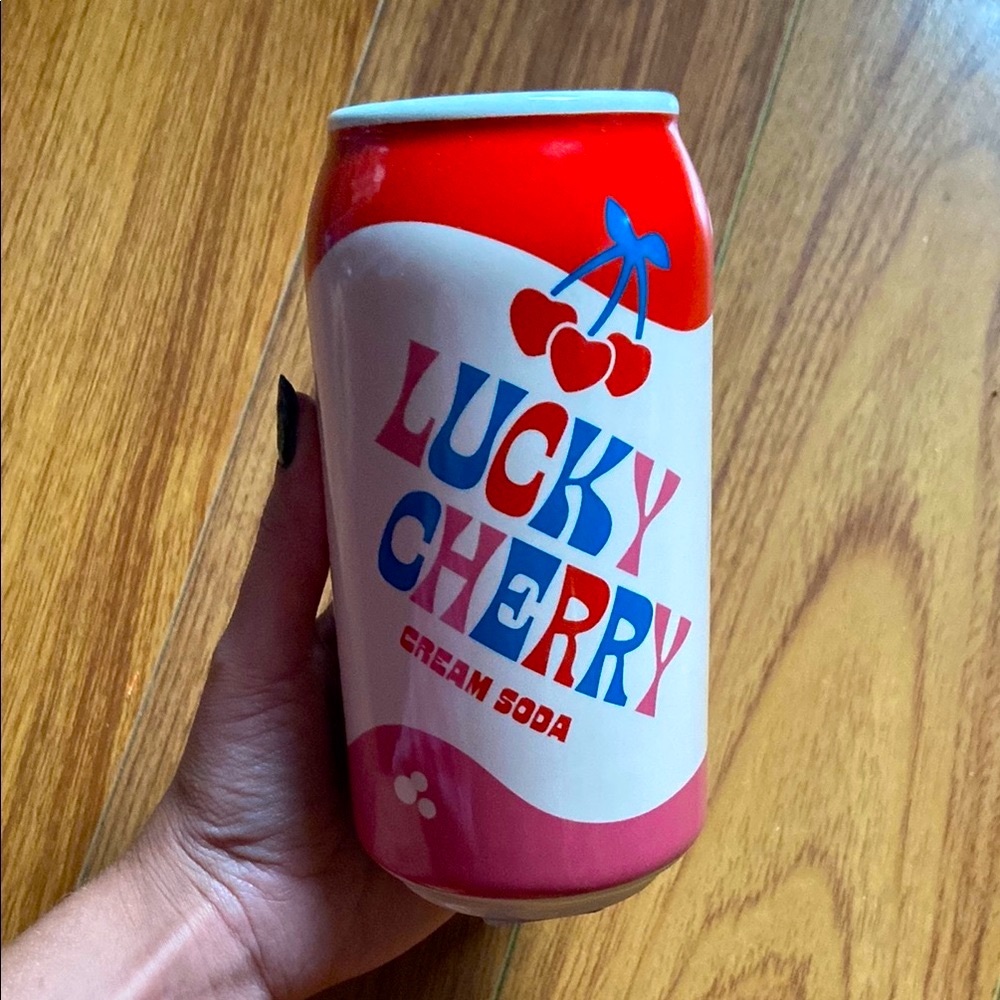 UO Home - Lucky Cherry Cream Soda Can Ceramic Vase 🍒